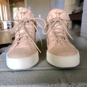 Women high top sneakers.